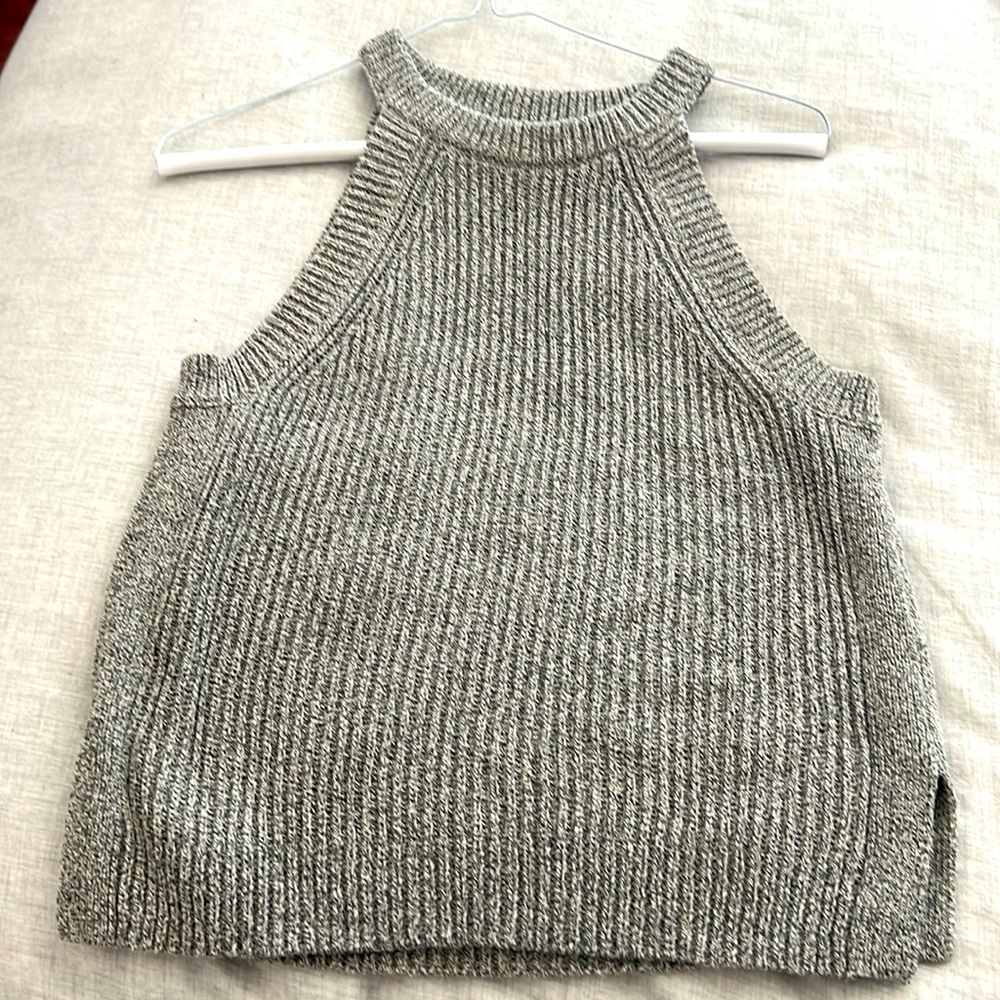 Madewell black/white tank top